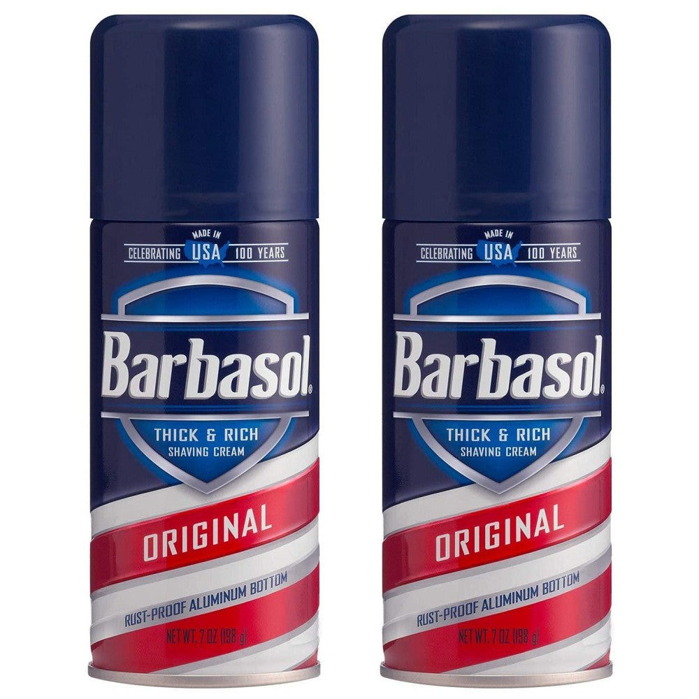 Barbasol Shaving Cream, Thick & Rich, Original, 7 Ounce