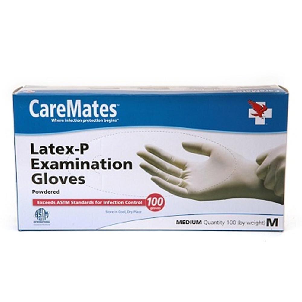 CareMates Latex Powder Free Gloves Medium
