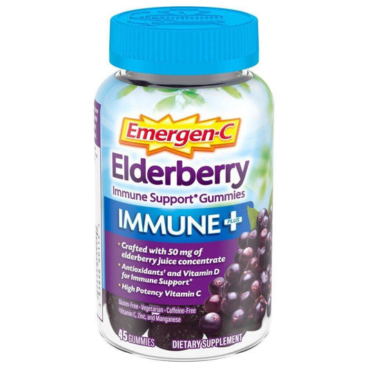 Emergen-C Immune Support Plus Elderberry Gummies 45ct