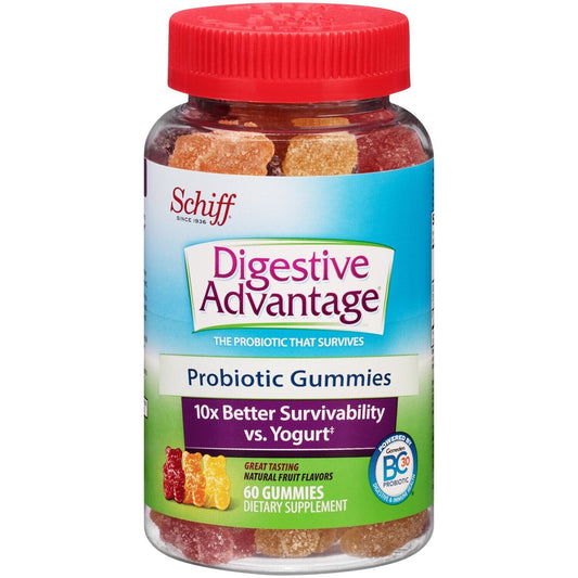 Digestive Advantage Daily Probiotic Gummies - Natural Fruit Flavors