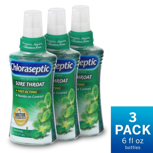 Chloraseptic Sore Throat Spray, Menthol, 12 Fl Oz, 1 Bottle