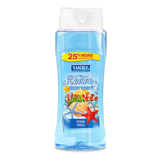 Lucky Super Soft Revive Ocean Fresh Body Wash 15 Fl Oz