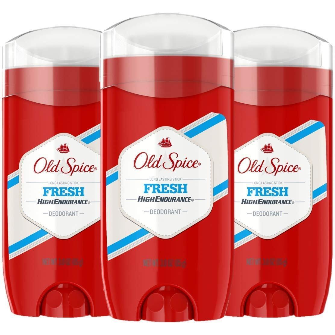 Old Spice High Endurance Fresh Scent Deodorant For Men 3.0 Oz