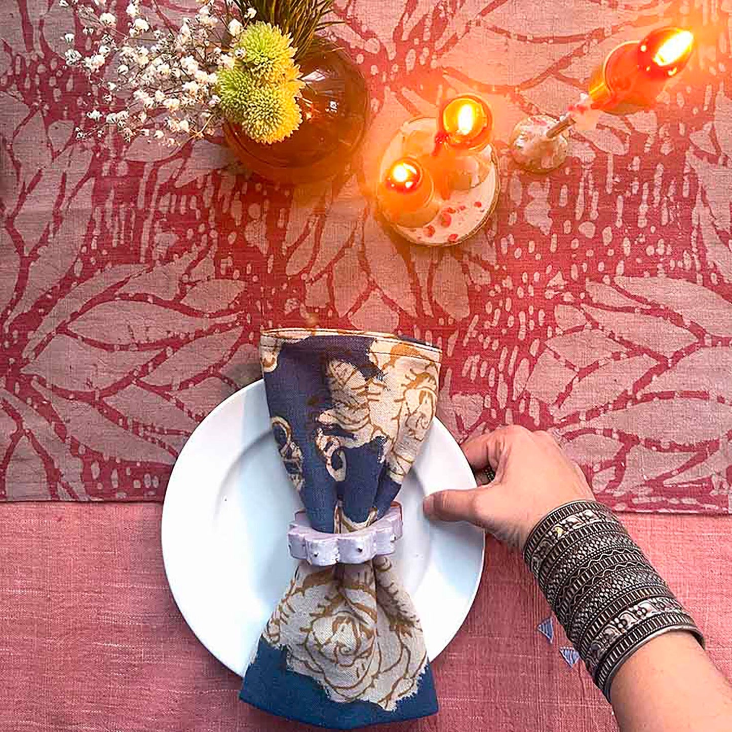 Organic Cotton Napkins (Set of 4) - Rose Gold