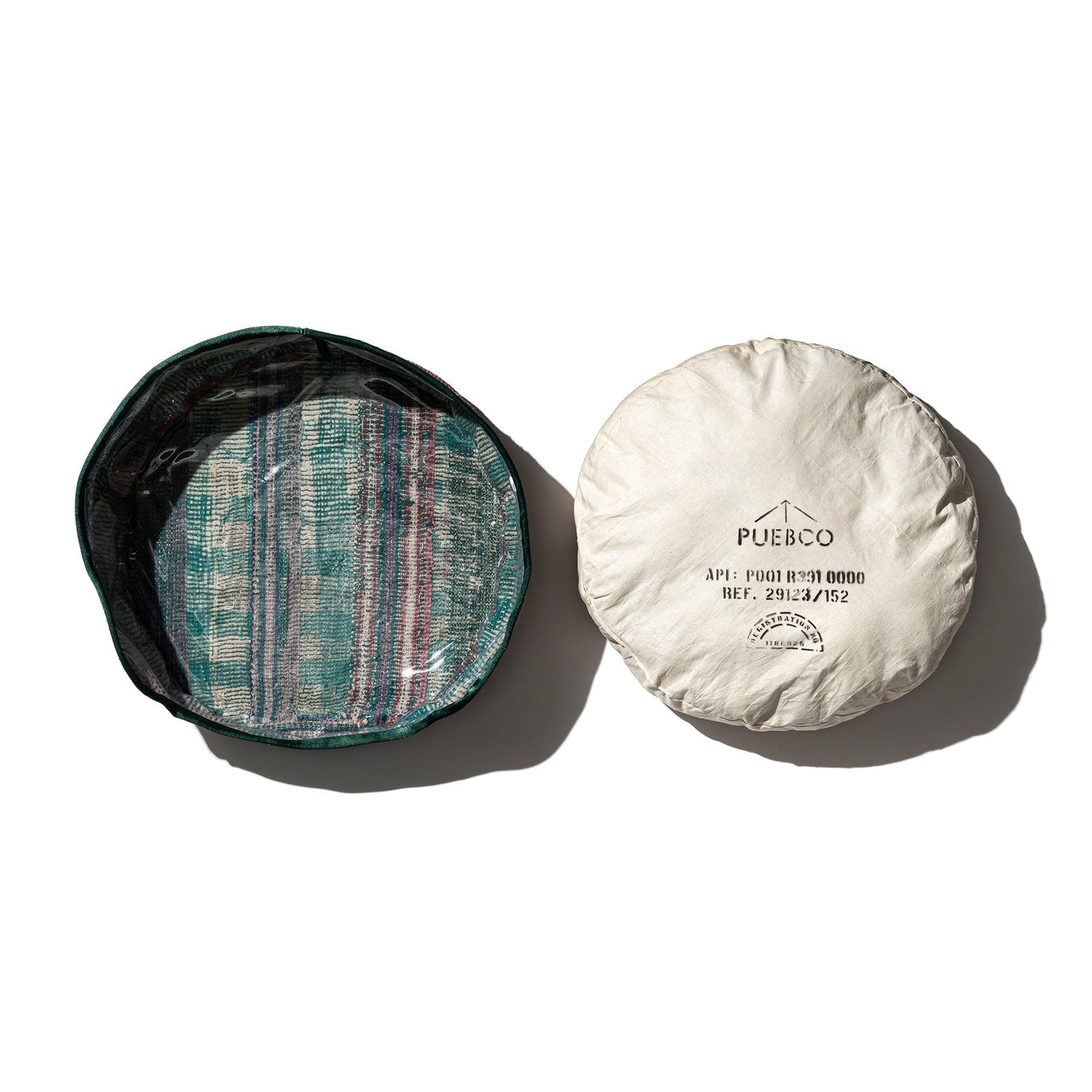 Vintage Kantha Quilt Pet Bed W/Cushion