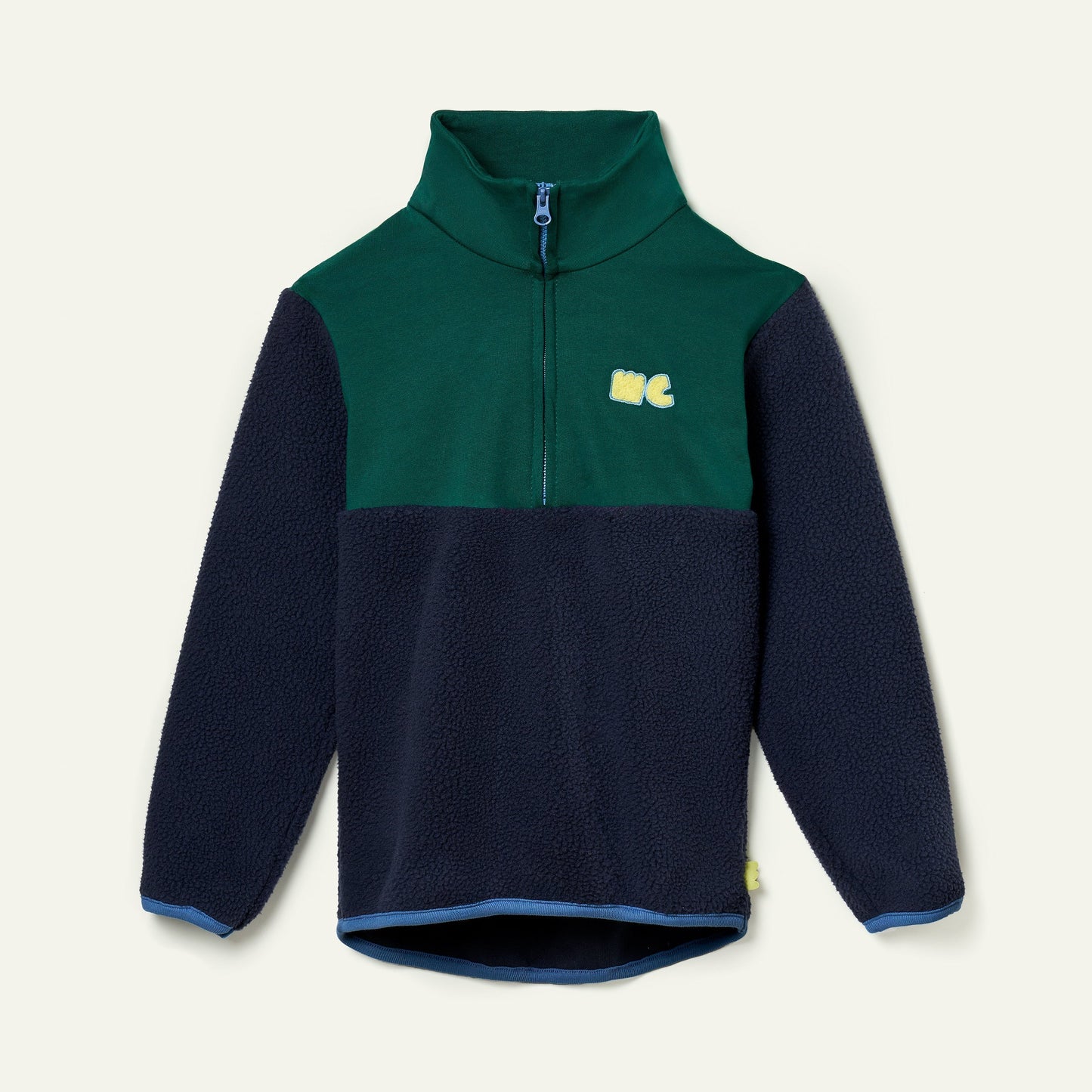 Navy Sherpa Zip Up