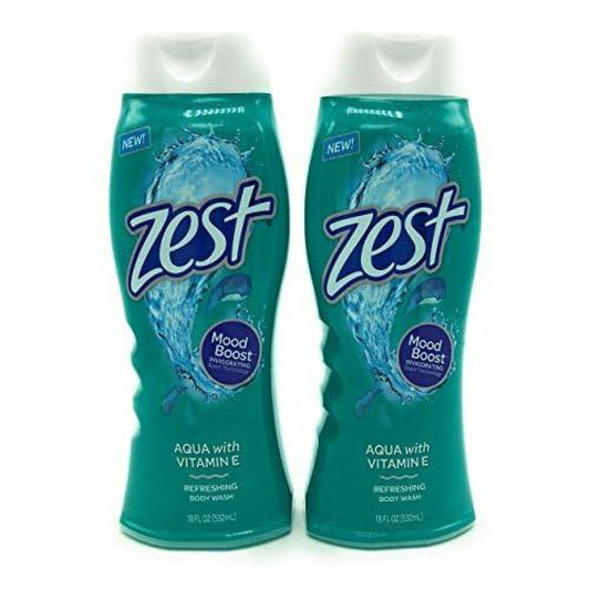 Zest Aqua With Vitamin E Refreshing Body Wash, 18 Fl Oz