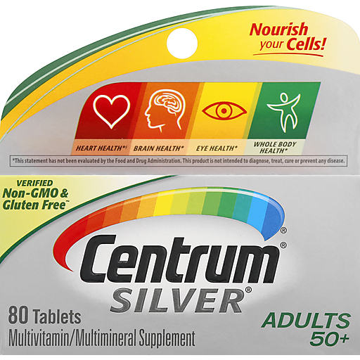 Centrum Silver Multivitamin/Multimineral, Adults 50+, Tablets
