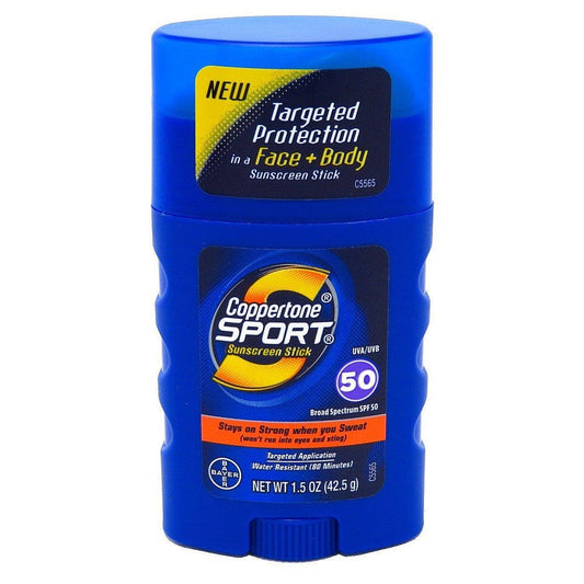 Coppertone Sport SPF 50 Sunscreen Stick 1.50 Oz
