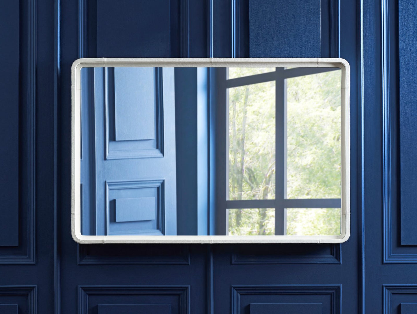 Berkeley Leather Framed Wall Mirror
