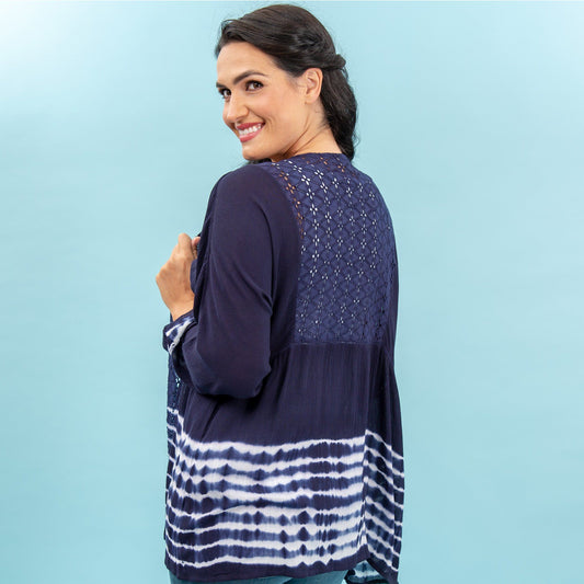 Ripple Effect Lace Topper