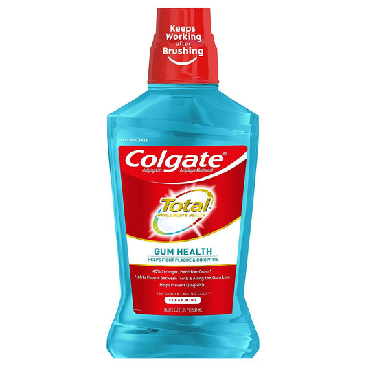 Colgate Total Mouthwash For Gum Health, 500 mL (16.9 Fl Oz)