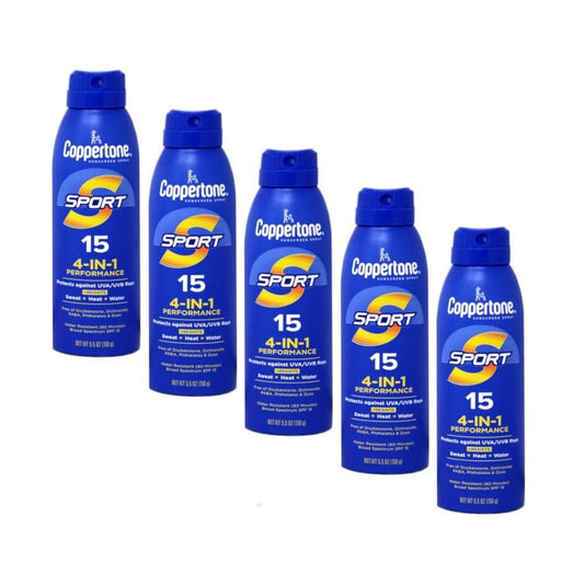 Coppertone Sport Water Resistant Broad Spectrum SPF 15 Sunscreen Spray 5.5 Oz
