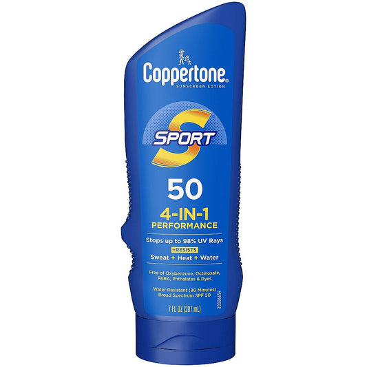 Coppertone Sport Sunscreen, High Performance, Lotion, Broad Spectrum SPF 50