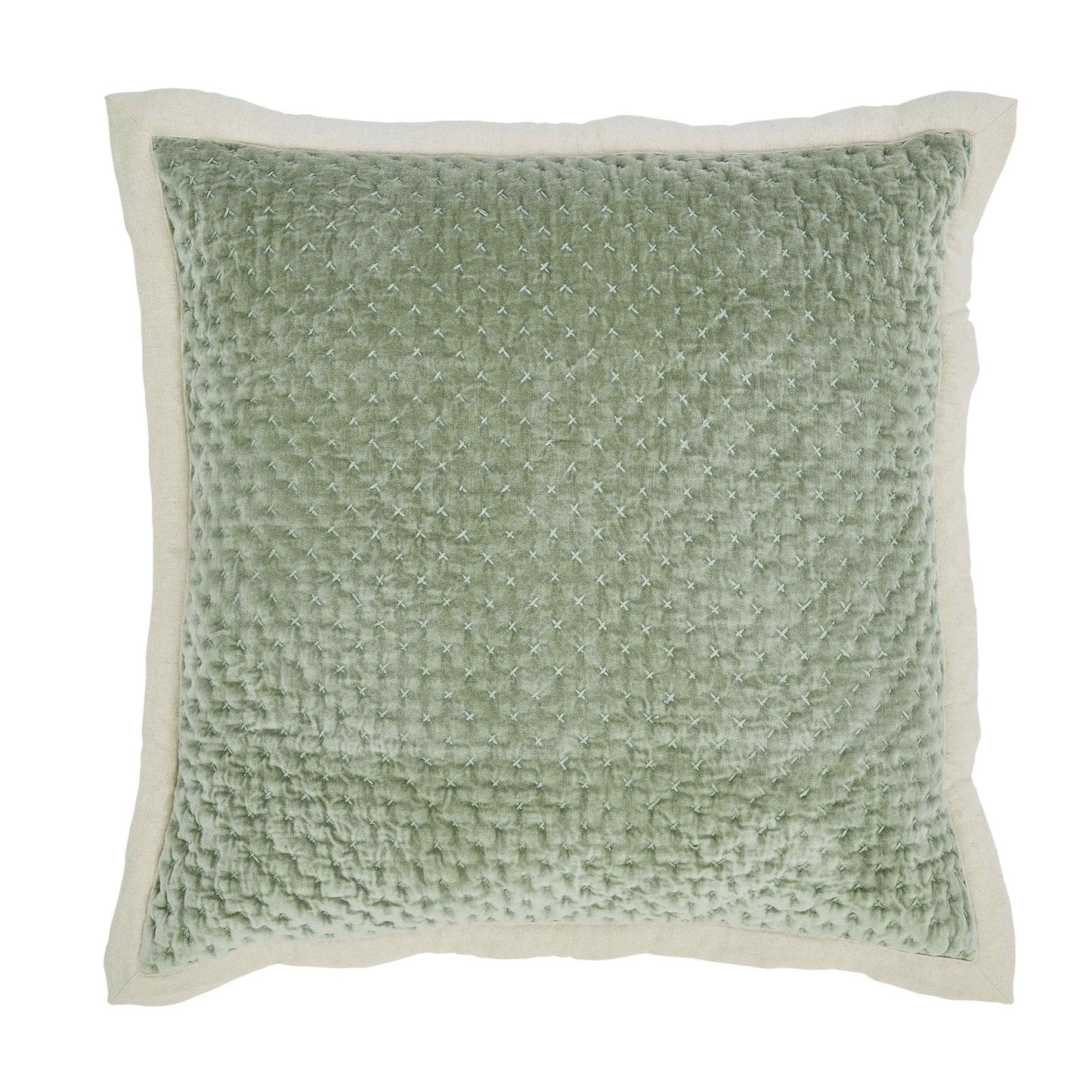 Maui Cross Stitch Velvet Quilt Sham