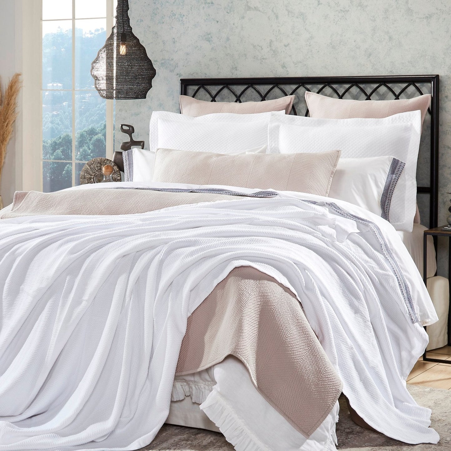 Riviera Chevron Cotton Blanket