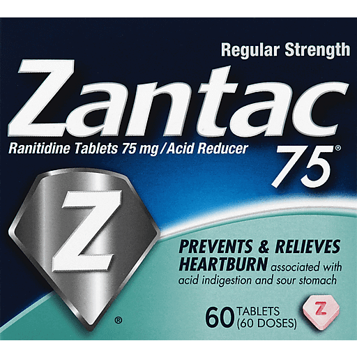 Zantac Acid Reducer, Regular Strength, Tablets