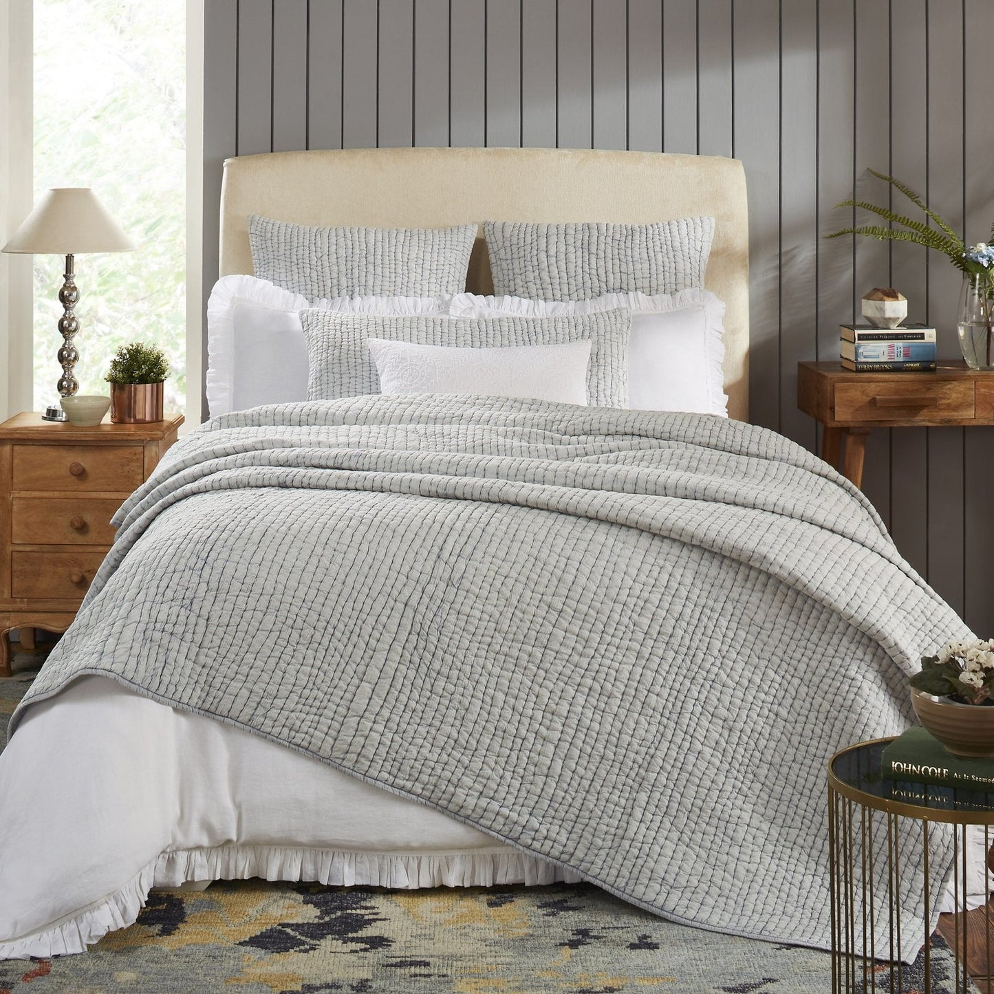 Bella Stone Washed Cotton Quilt