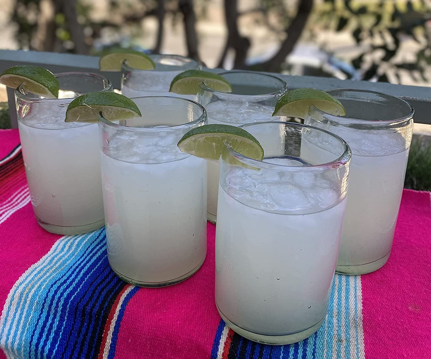 Set of 6 Natural Clear Glasses