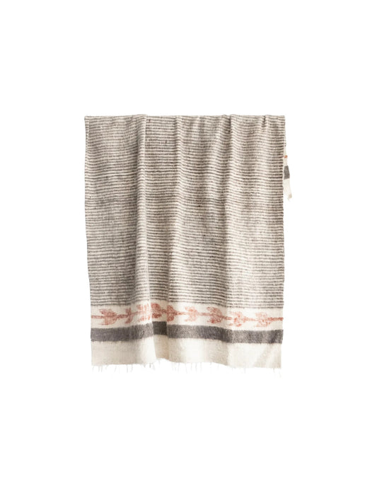 Selene Momo Blanket - Cayenne/Grey