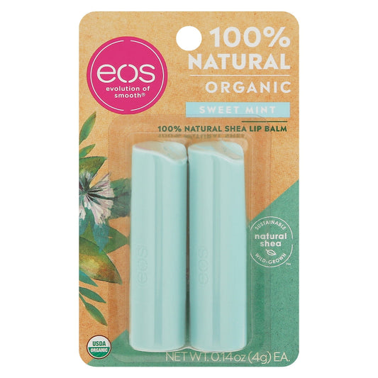 eos Organic Lip Balm Stick, Sweet Mint, 0.14 Oz