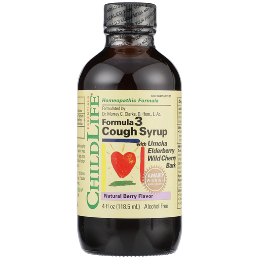 ChildLife Essentials Cough Syrup, Formula 3, Natural Berry Flavor