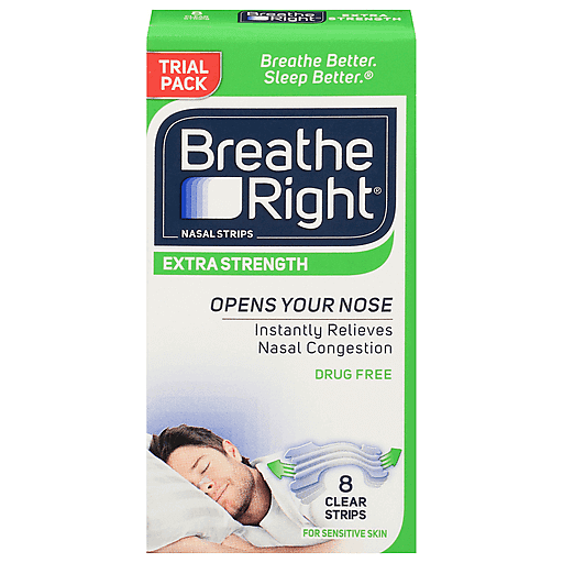 Breathe Right Nasal Strips, Extra Strength, Drug Free, Trial Pack