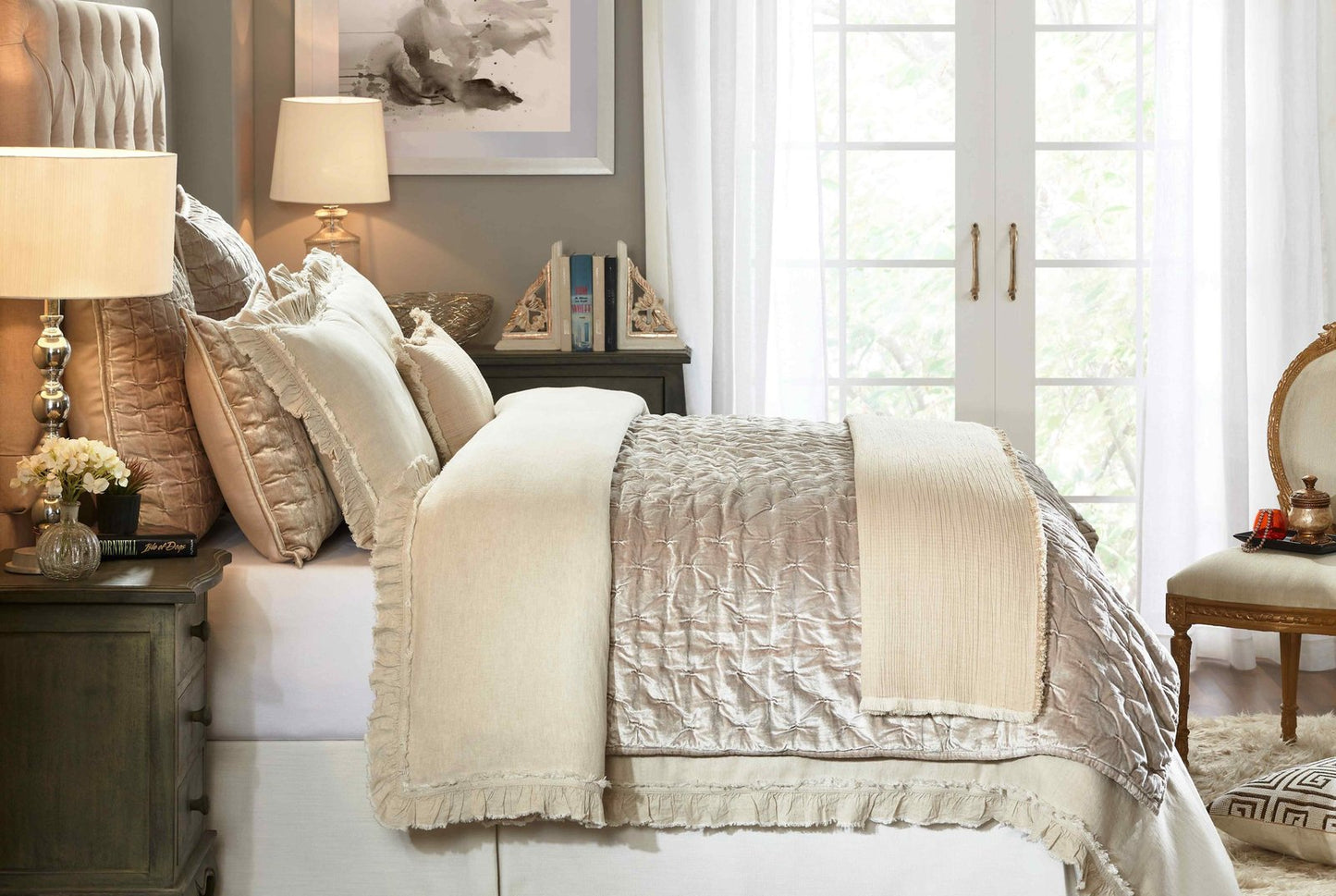 Ruffle European Linen Duvet Cover
