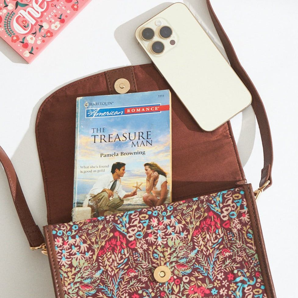 Handpainted Rainforest Crossbody Bag