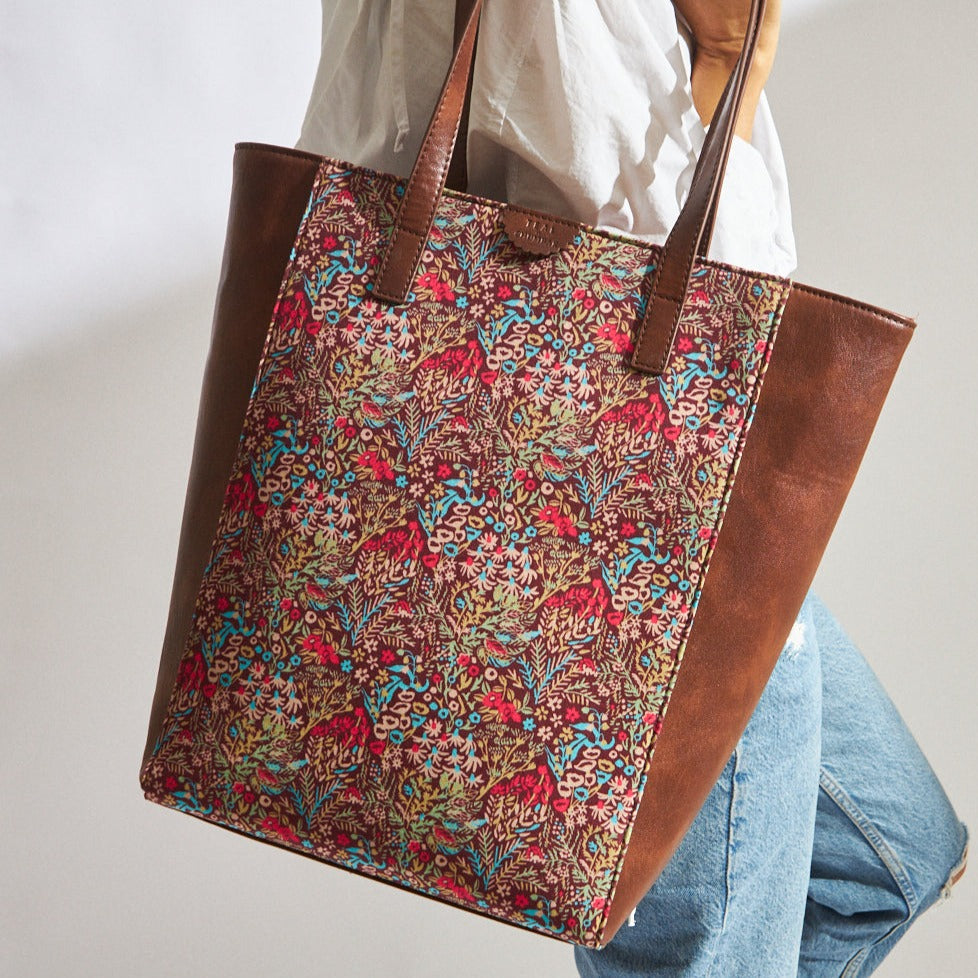 Handpainted Rainforest Tote Bag