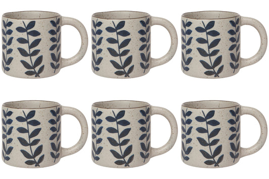 Set of 6 Vine Element Mug