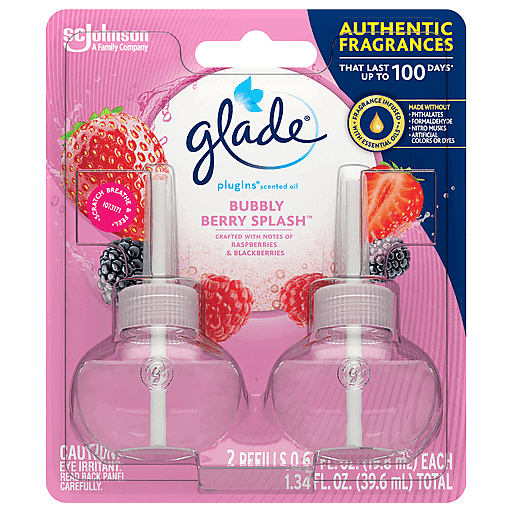 Glade Scented Oil Refills, Bubbly Berry Splash