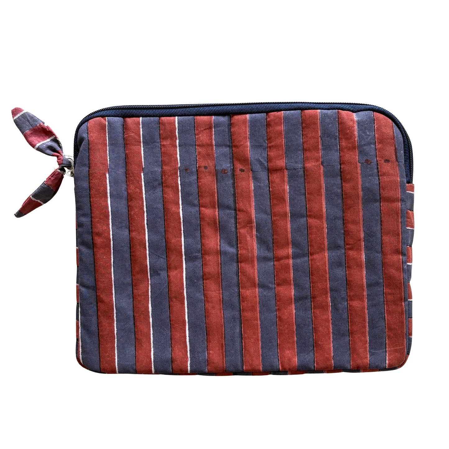Quilted Cotton Tablet Sleeve with Hand Block Print
