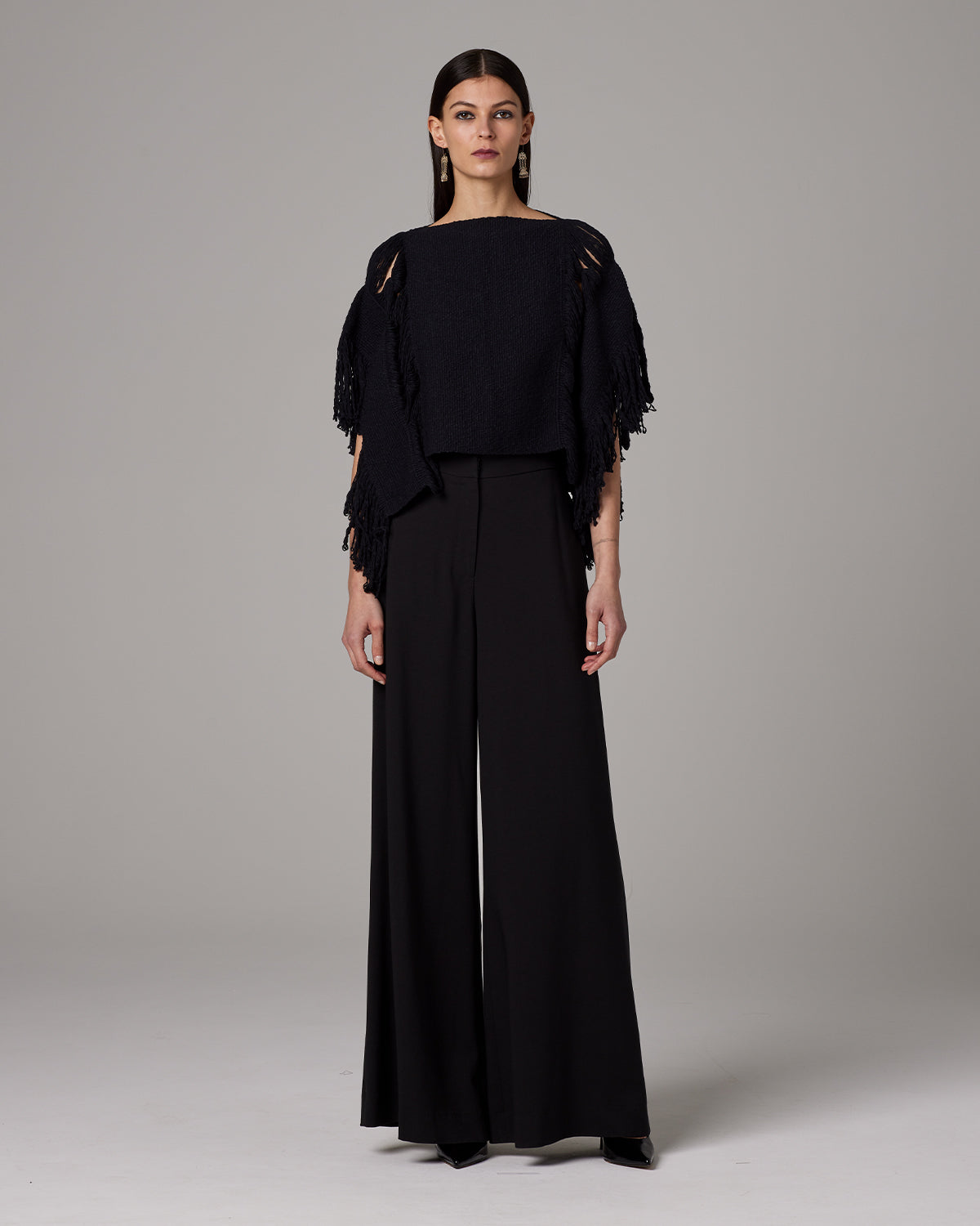 Lace Fringe Crop Top