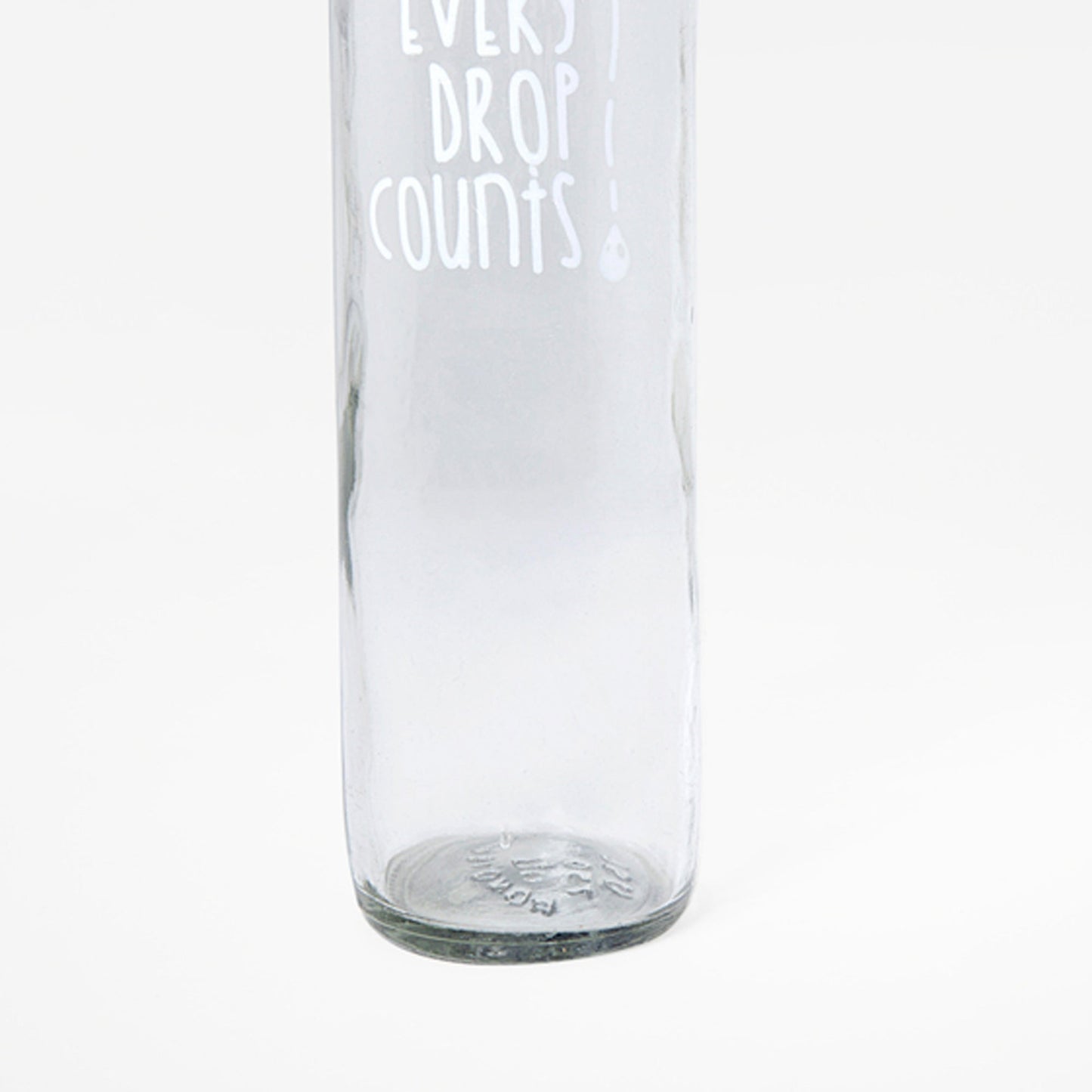 Drop Glass Water Bottle with Ceramic Stopper | Airtight Clear Bottle