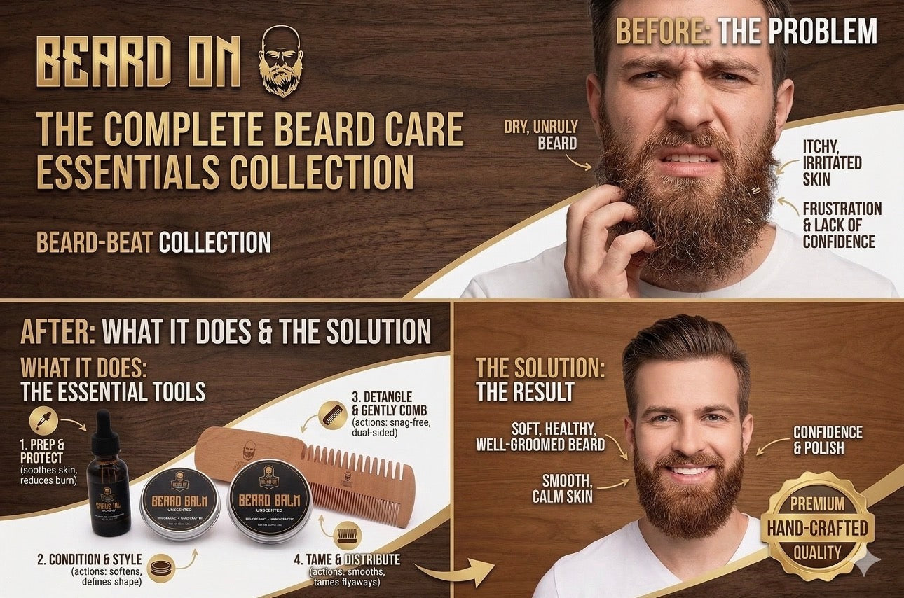Beard Growth & Grooming Kit