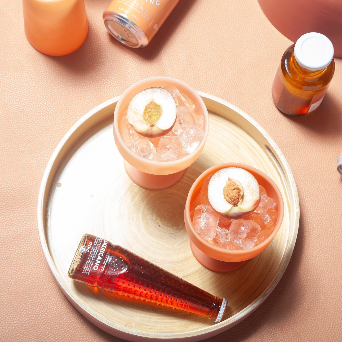 Terra + Peach | Mecc | Silicone Unbreakable Cocktail Glasses