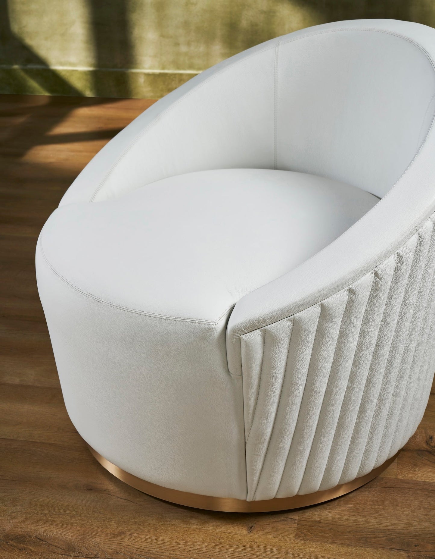 Dawson Leather Swivel Chair