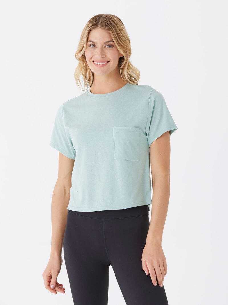Shelbie Triblend Jersey Pocket Tee