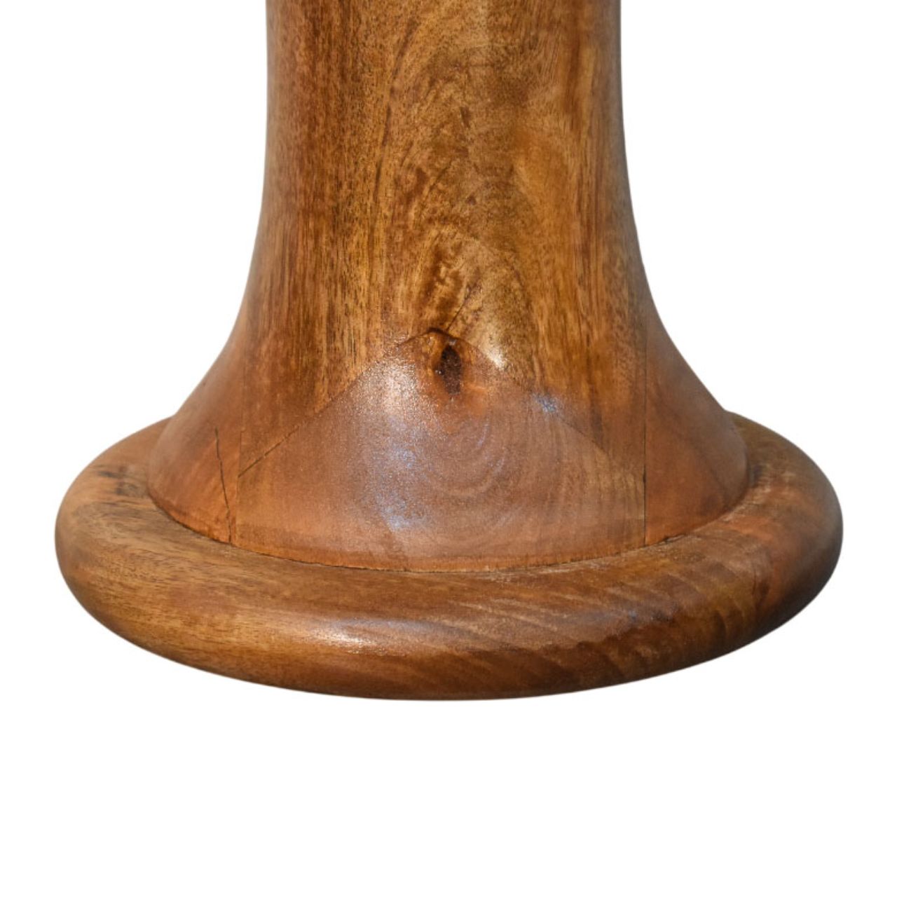 Solid Wood Amber Pedestal Console Table