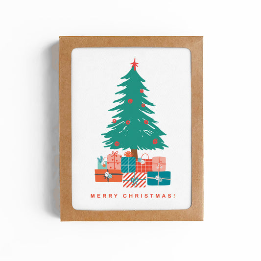 Merry Christmas Tree Card-Boxed Set of 8 Cards