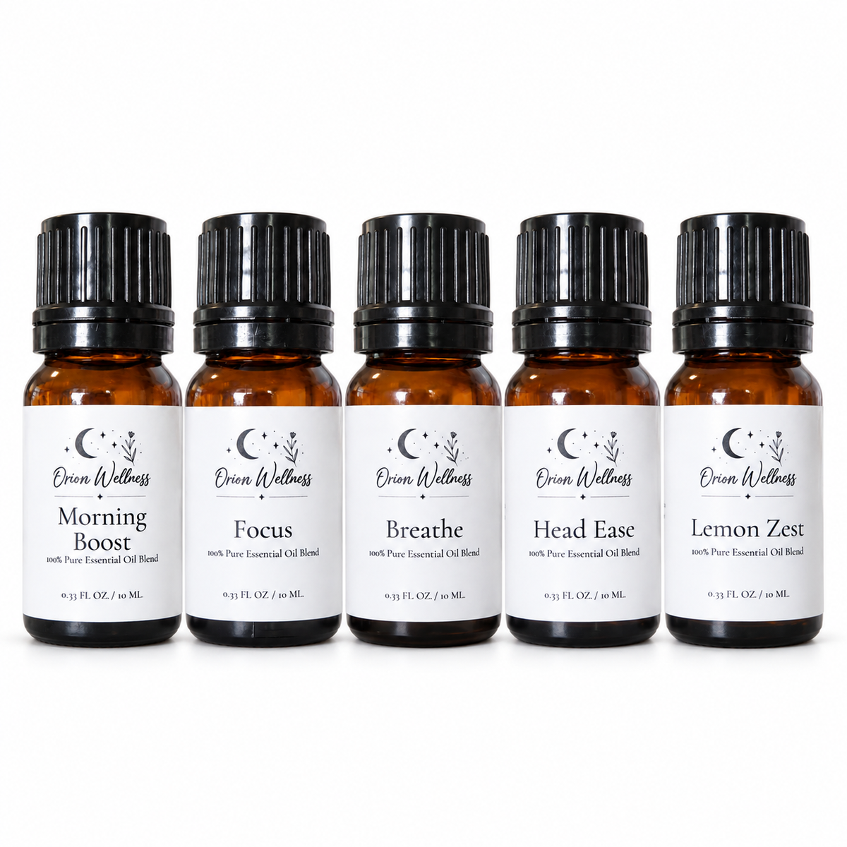 Daytime Diffuser Blend Set | Five 10 mL Bottles