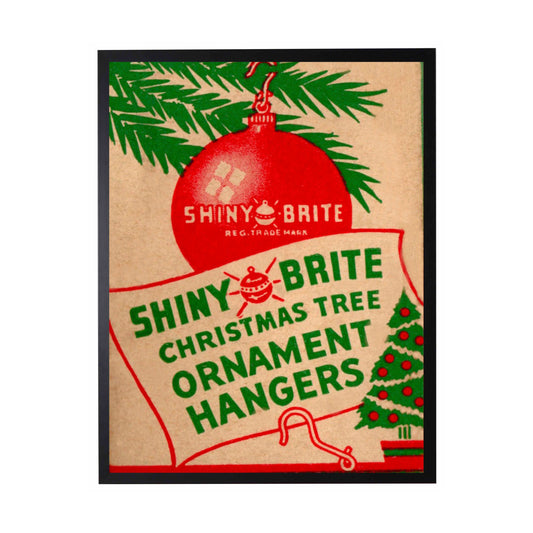 Vintage Shiny Brite christmas poster
