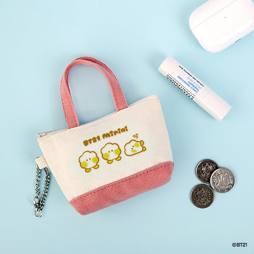 BTS  x BT21 Minini Canvas Bag And Pouch
