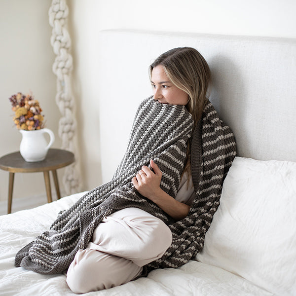 Tara Organic Cotton Knit Throw Blanket