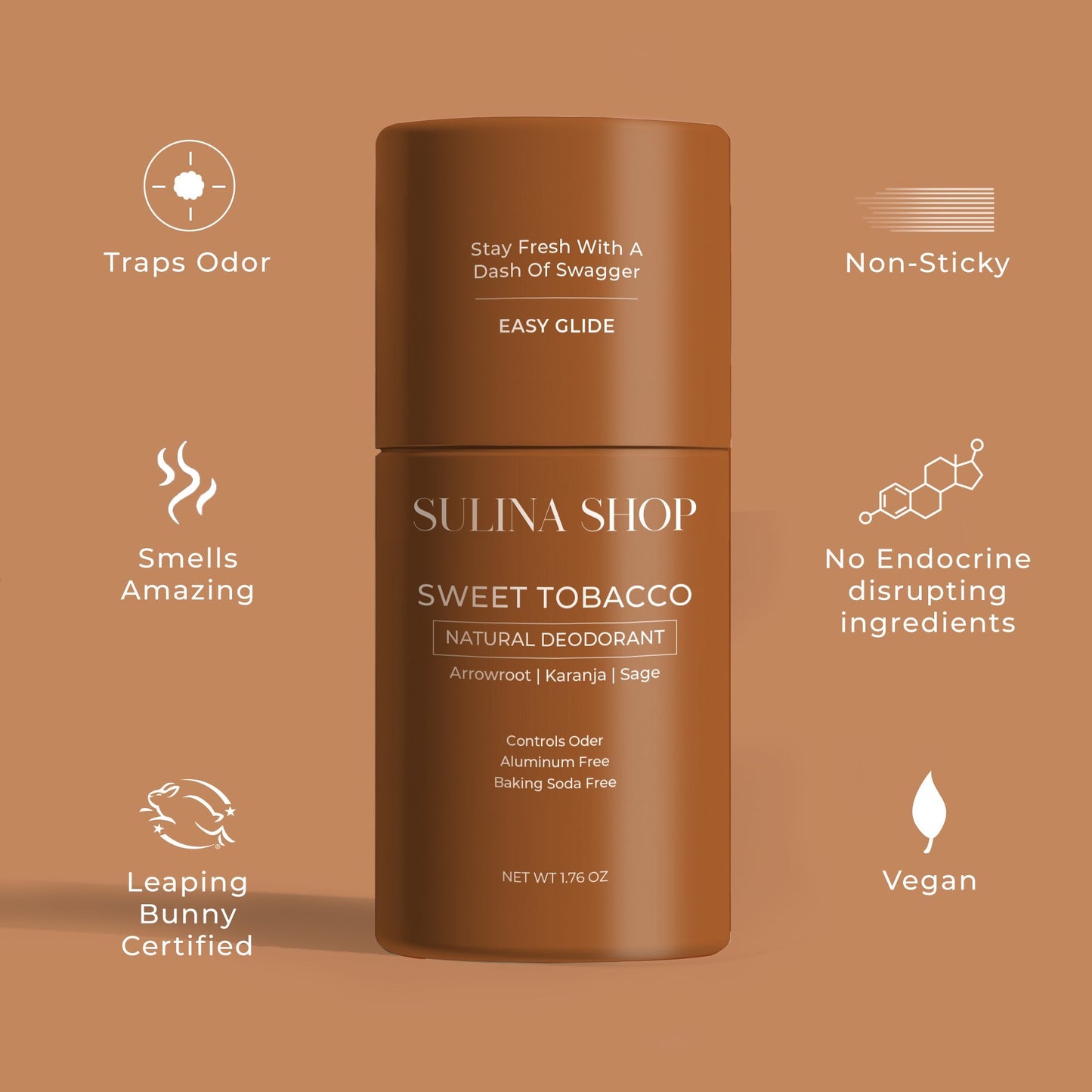 Sweet Tobacco Natural Deodorant