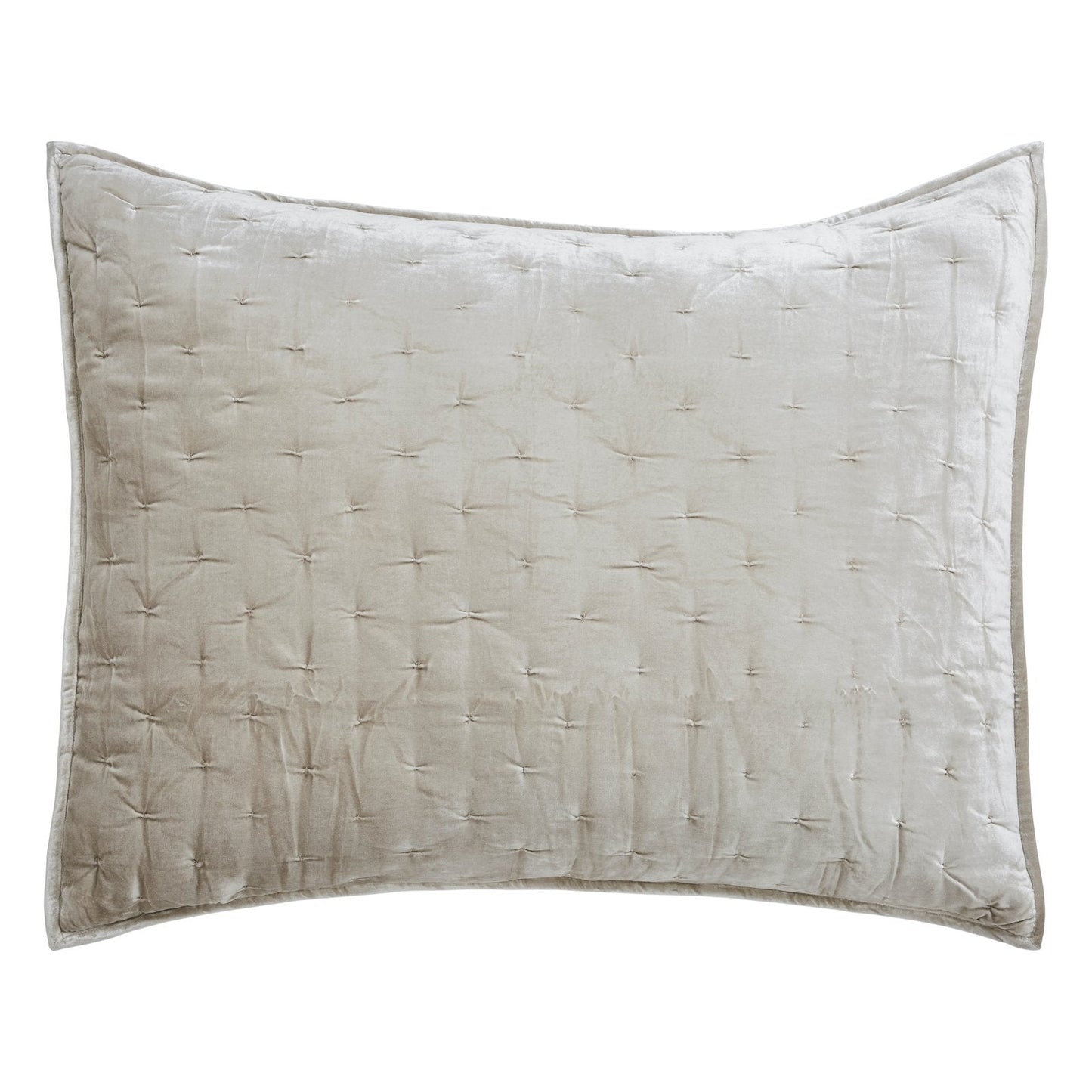 Luna Hand Pinched Velvet Quilt Sham