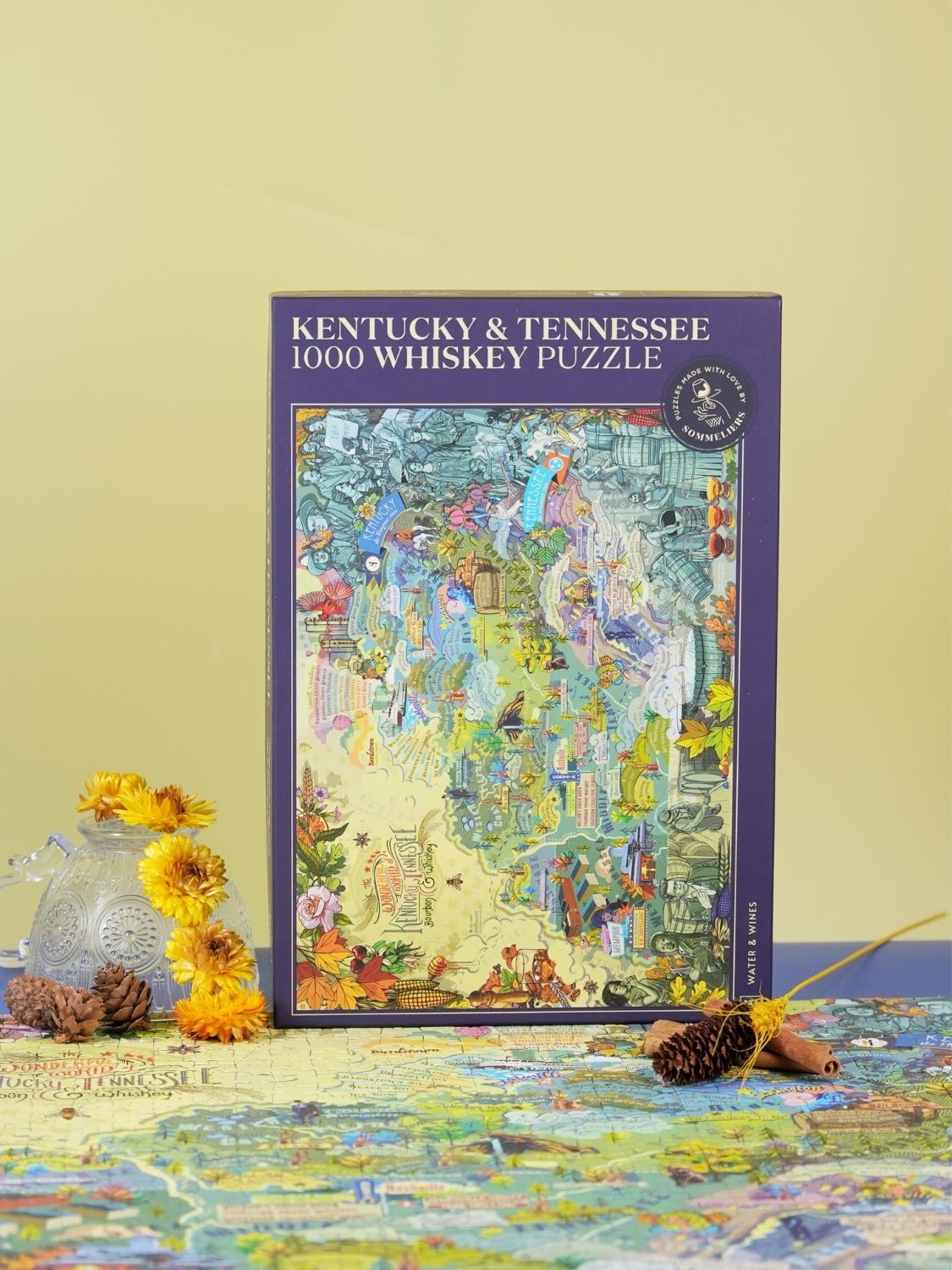 Bourbon Whiskey Puzzle - Kentucky & Tennessee