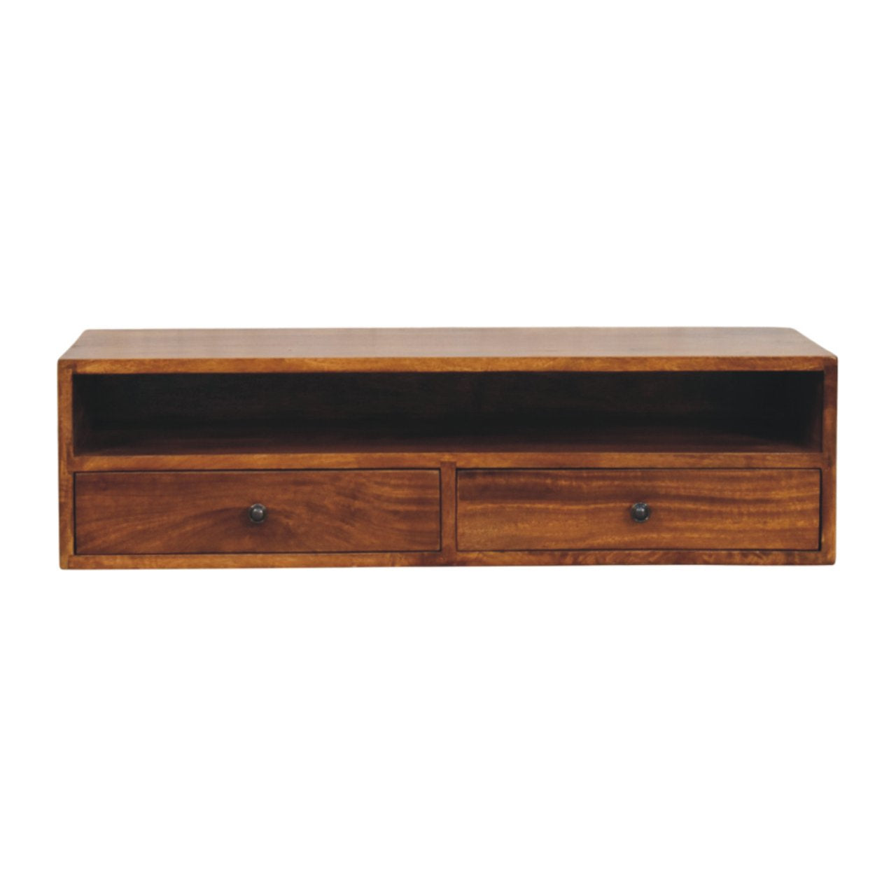 Solid Wood Lunar Wall-Mounted Media Unit