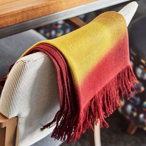 Marigold Merino Ombre Handloom Blanket Scarf